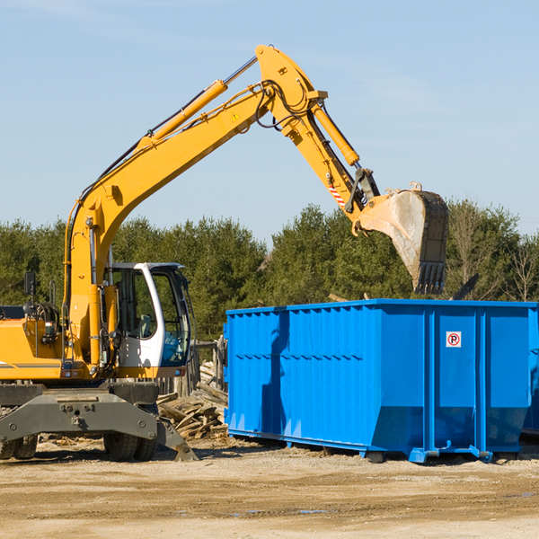 how does a residential dumpster rental service work in Fort Hill